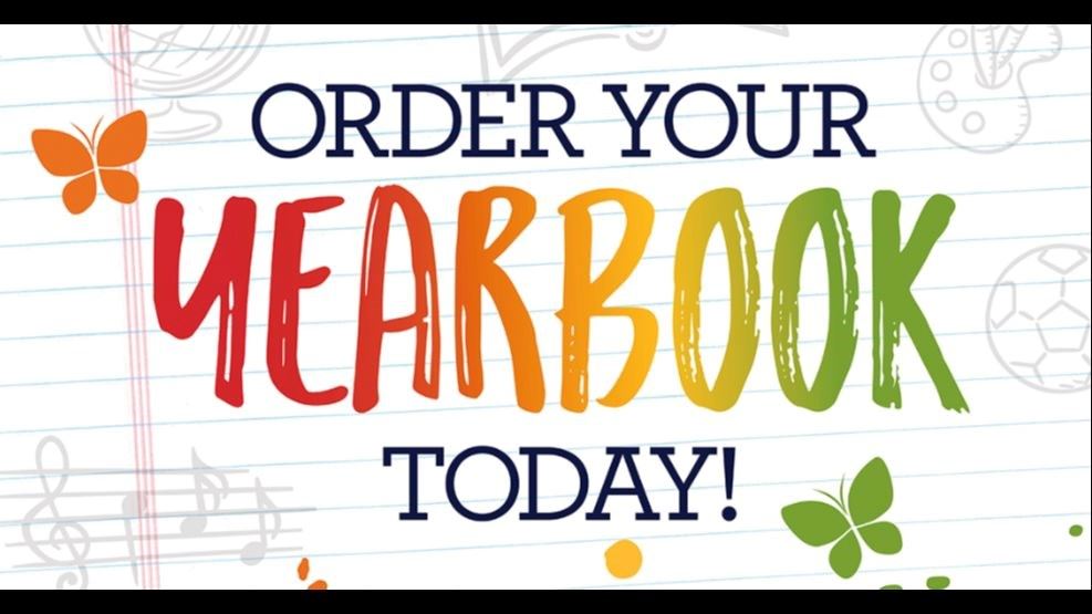  Yearbook Orders are due by April 7th!